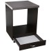 Corp pentru cuptor incorporabil cu sertar Zebra, Wenge/MDF Wenge, cu blat beton, 60 x 85 x 60 cm